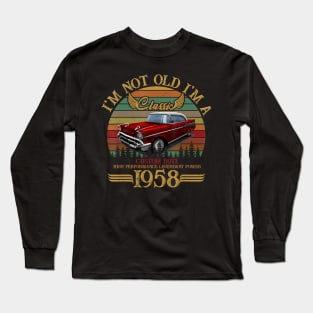 Classic 1958 Shirt for Men Women 61th Birthday Gifts For Men Long Sleeve T-Shirt